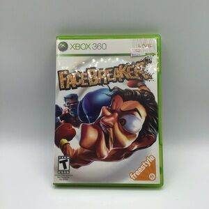 Facebreaker Xbox 360 complete game with case and manual